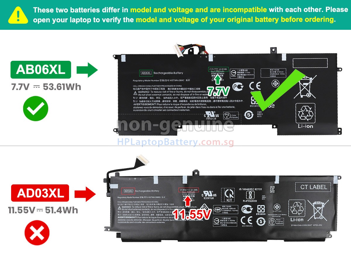 HP Envy 13-AD053TX battery replacement