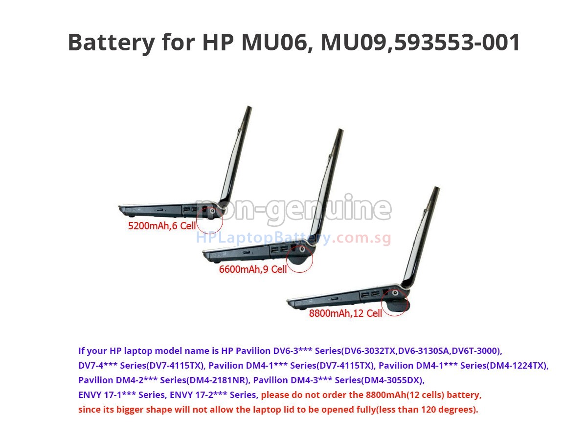 HP MU06XL battery replacement