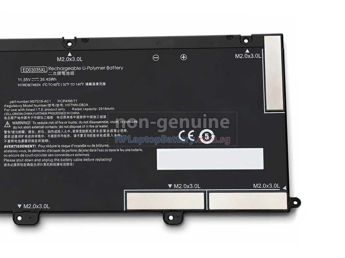 HP ED03035XL battery replacement