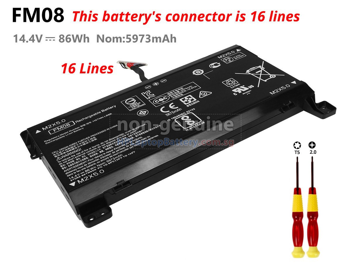 HP Omen 17-AN003NS battery replacement