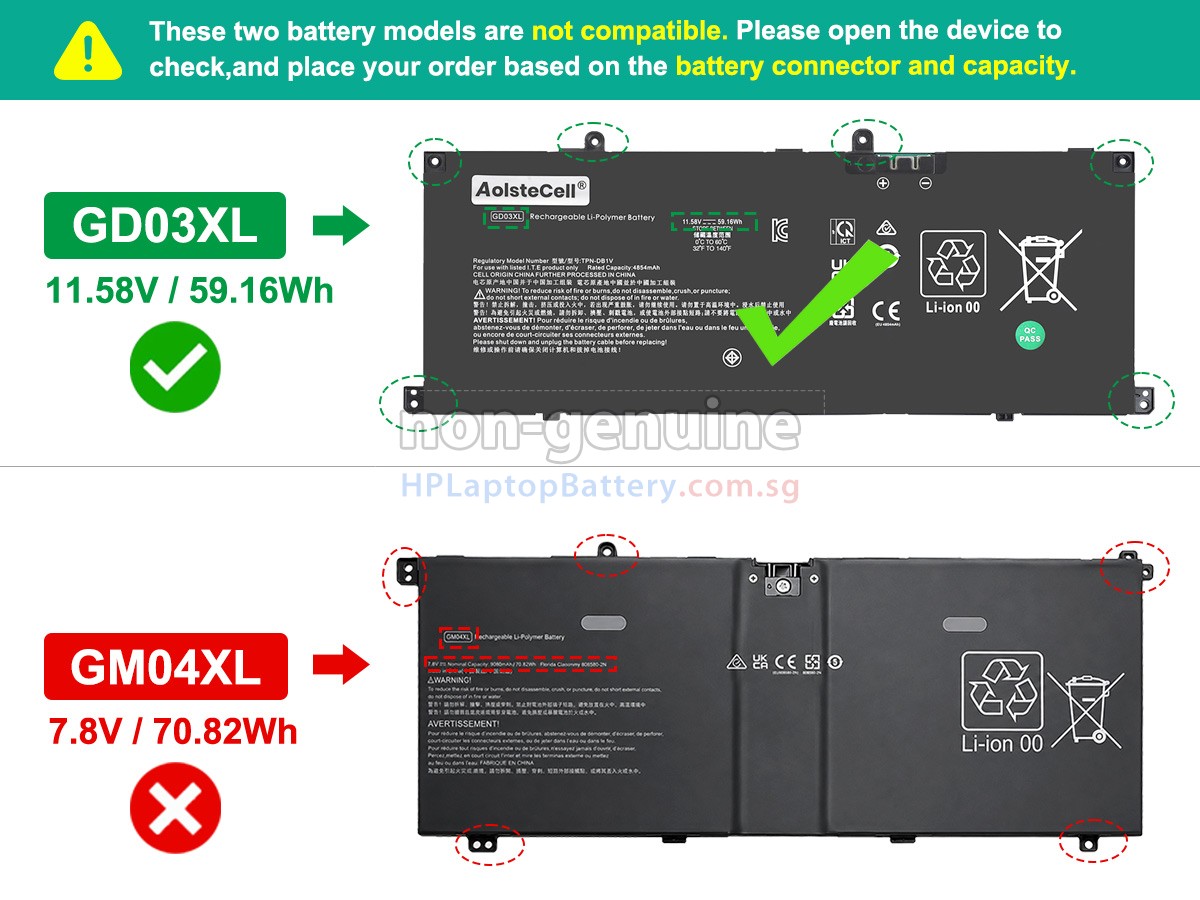 HP OmniBook X FLIP 14-KC0043AU battery replacement