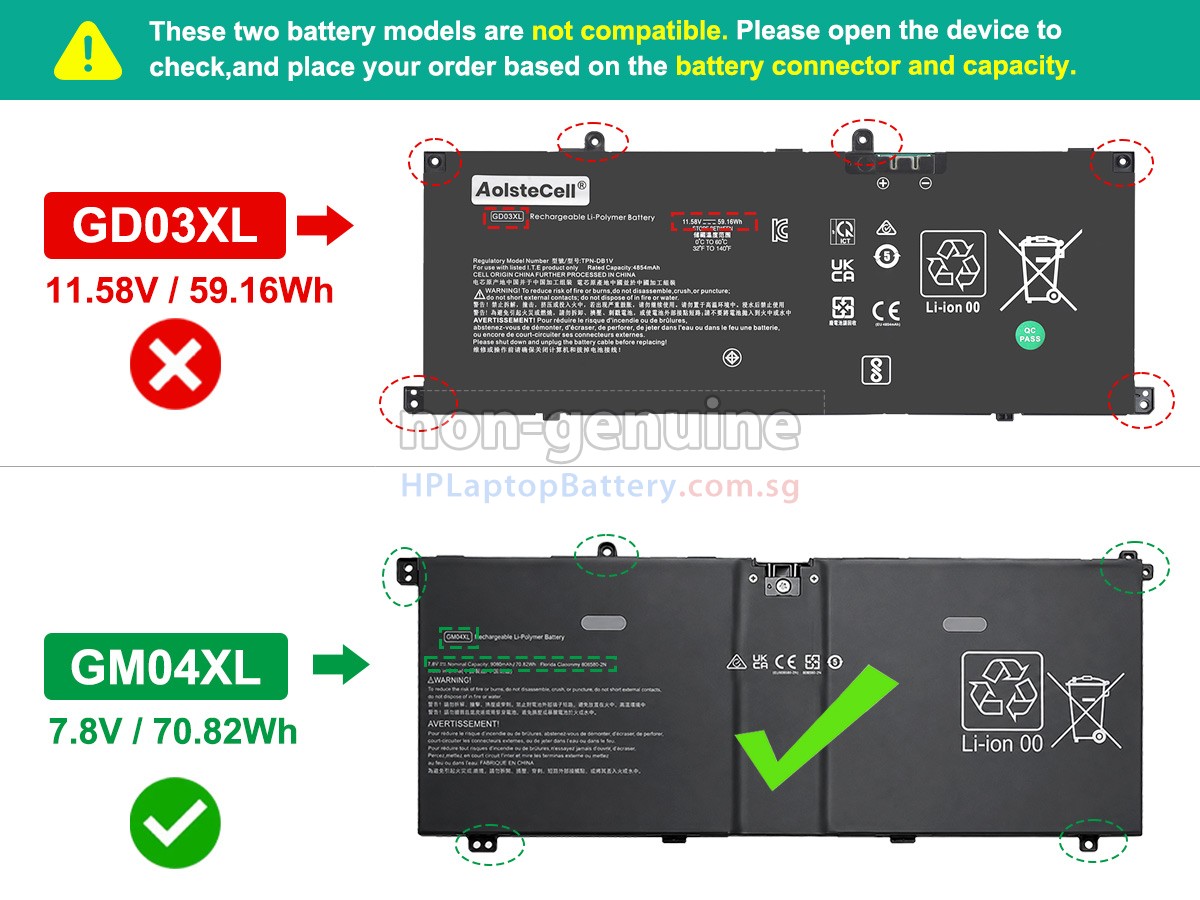 HP OmniBook X FLIP 14-KC0043AU battery replacement