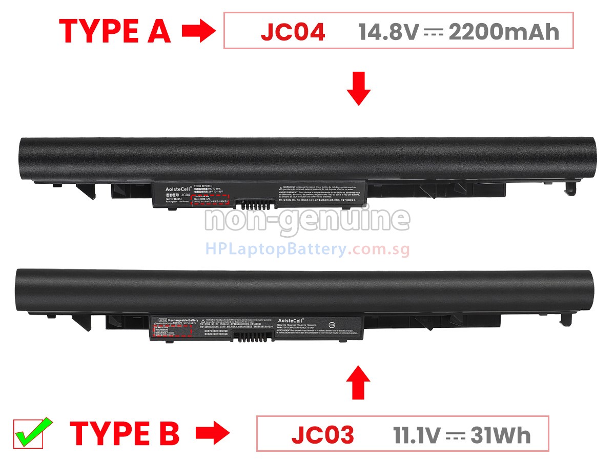 HP Pavilion 14-BS013TU battery replacement