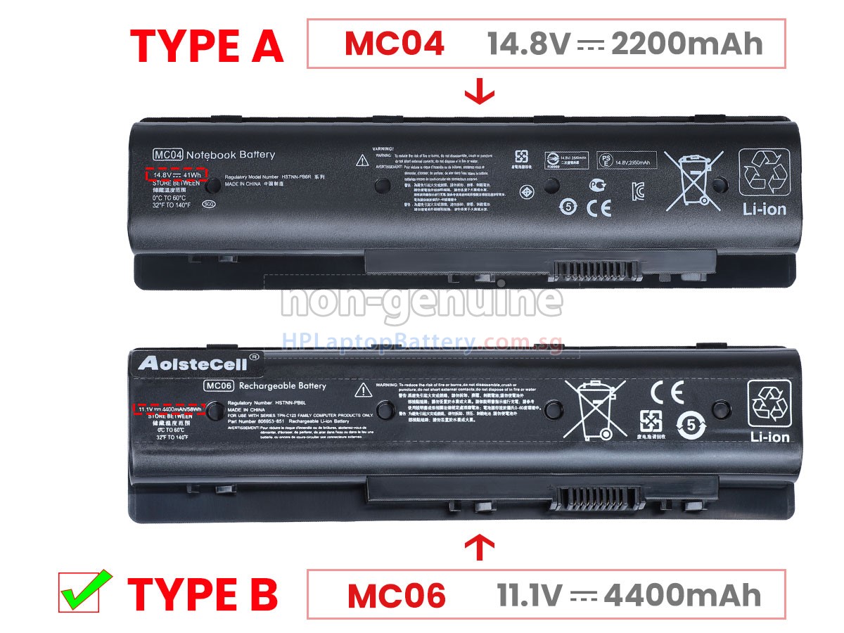 HP MC06 battery replacement