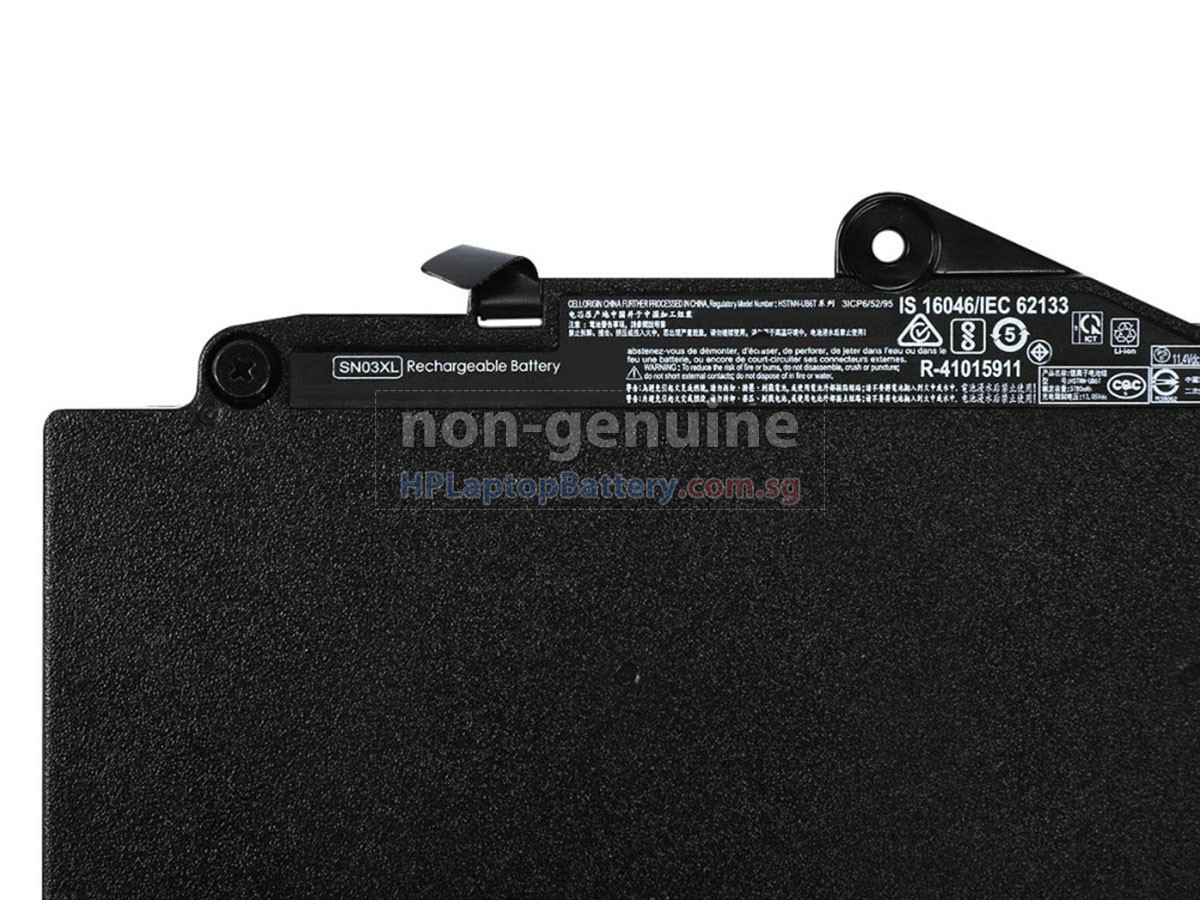 Batterie 44Wh 11.4V Pour HP EliteBook 820 G3/G4, 725 G3/G4 – SN03XL – Rechargeable Li-ion 6 Cellules