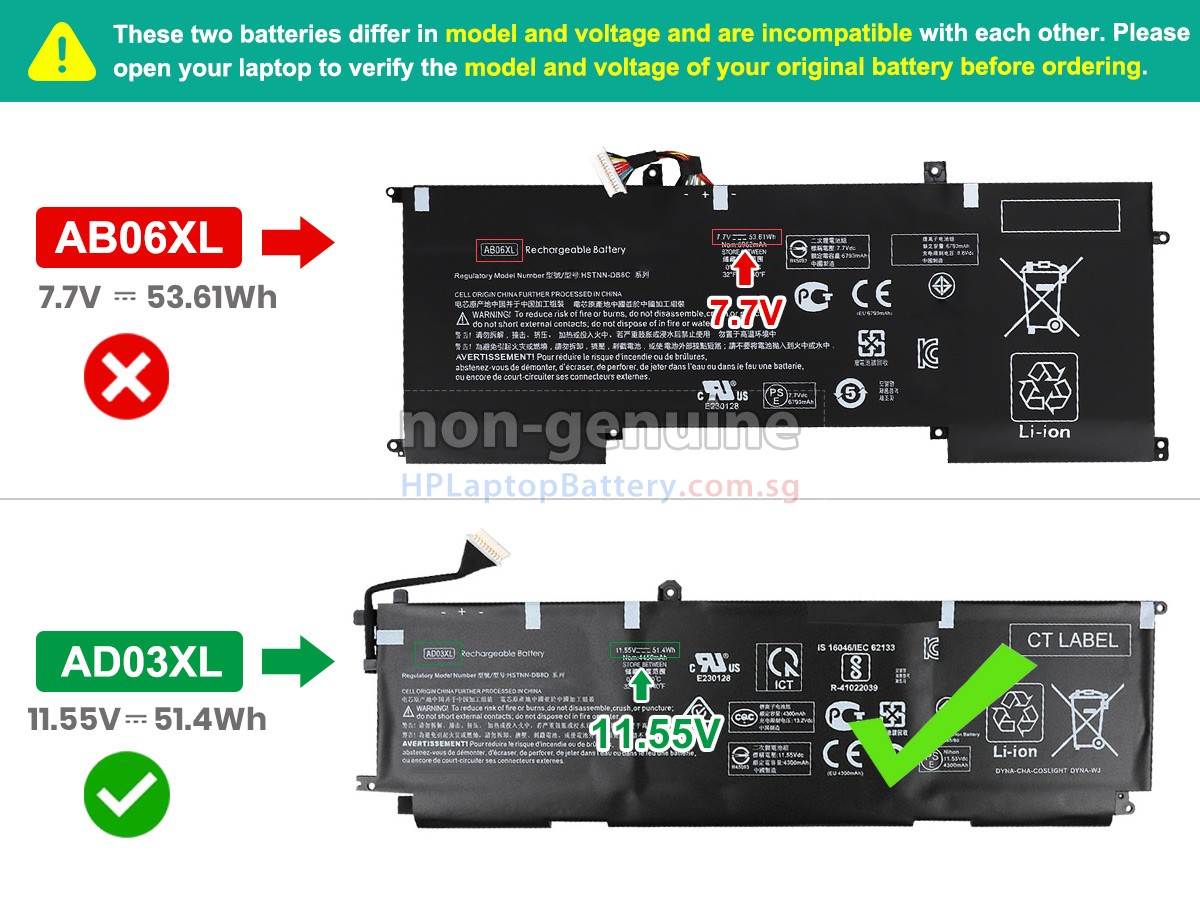 HP Envy 13-AD053TX battery replacement