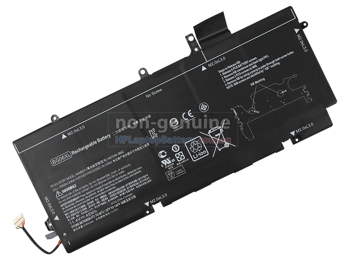 HP BG06XL battery replacement