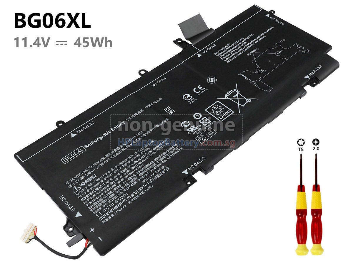 HP BG06XL battery replacement