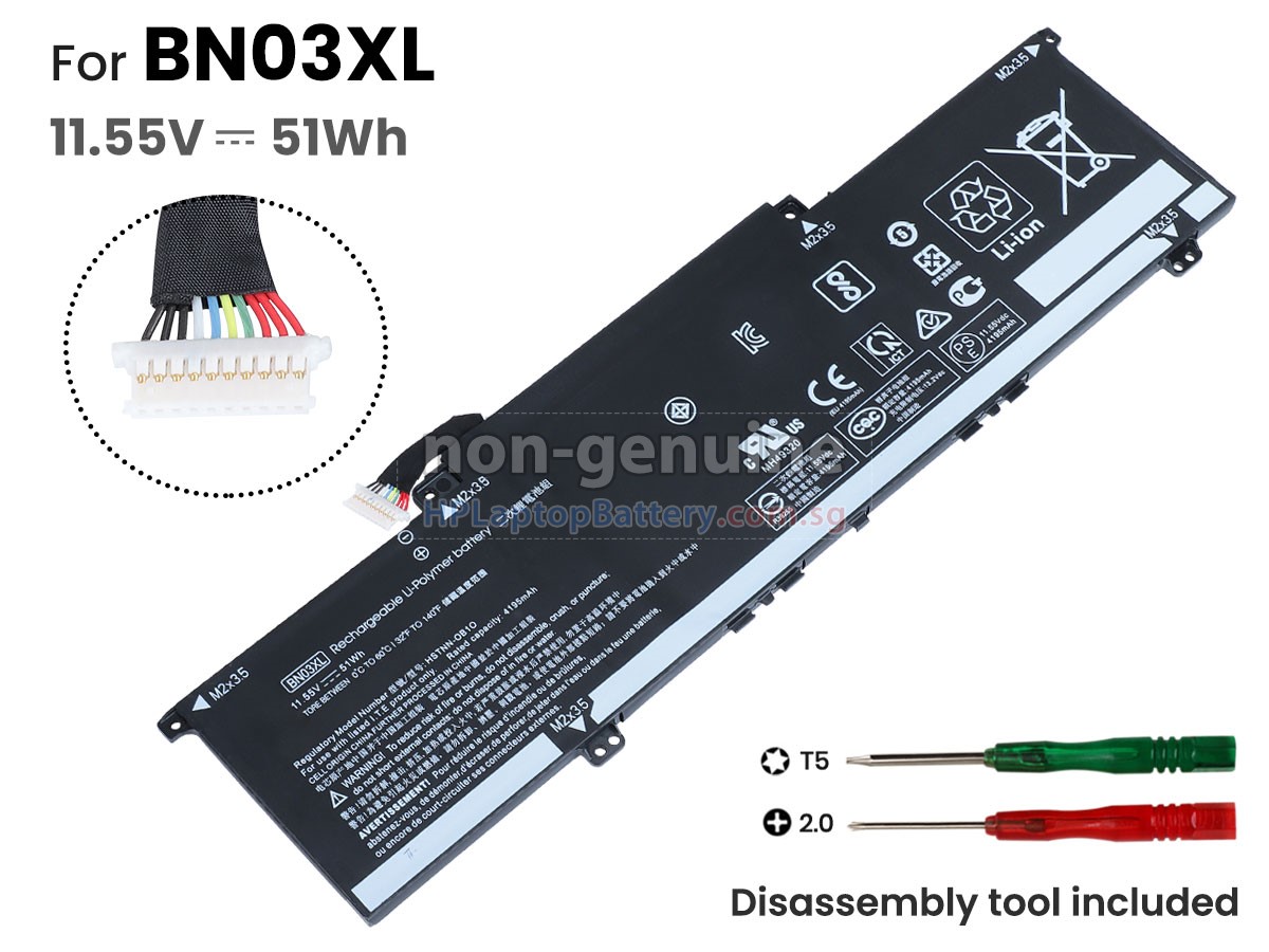 HP Envy X360 CONVERT 13-BD0023NN battery replacement