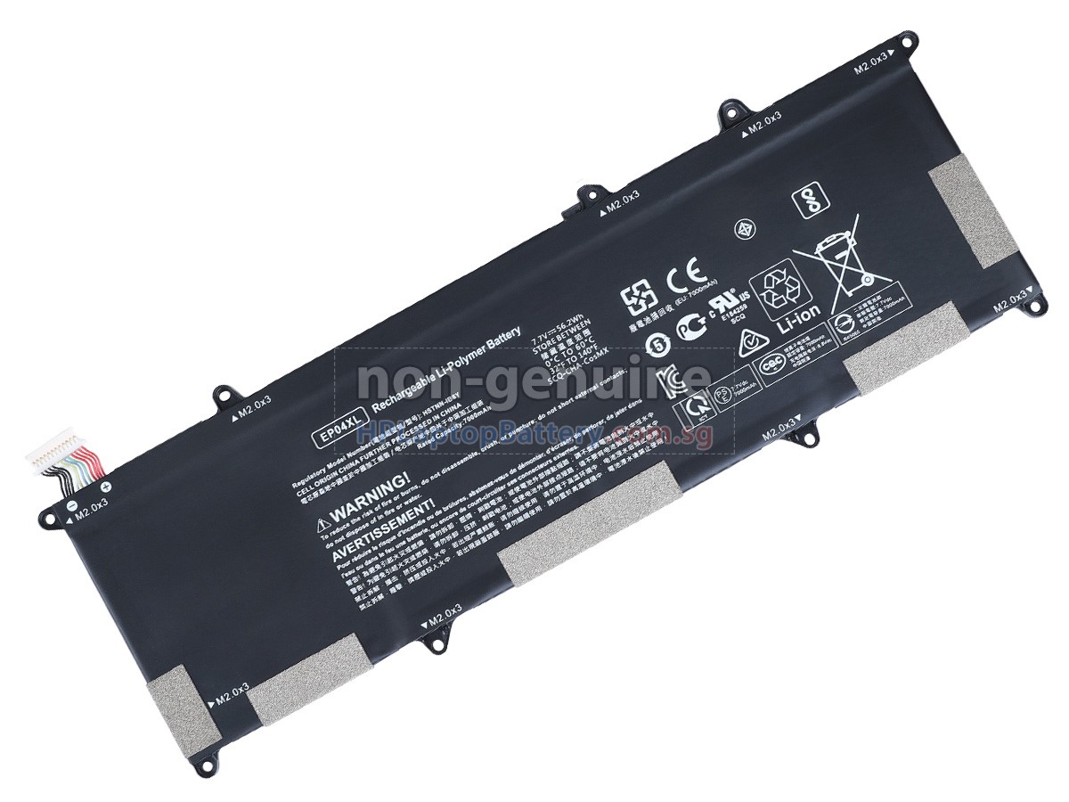 HP Elite DRAGONFLY G1 2V3M7EC battery replacement