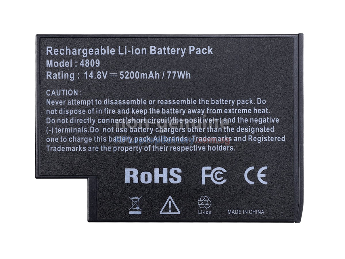 thumbnail image 2 of 8-Cell Li-Ion Laptop Battery For HP OmniBook ZE4000 ZE4100 ZE4500 ZE4900 ZE5000 – 4400 MAh, 14.8V, F4809A F4812A 2 of 6