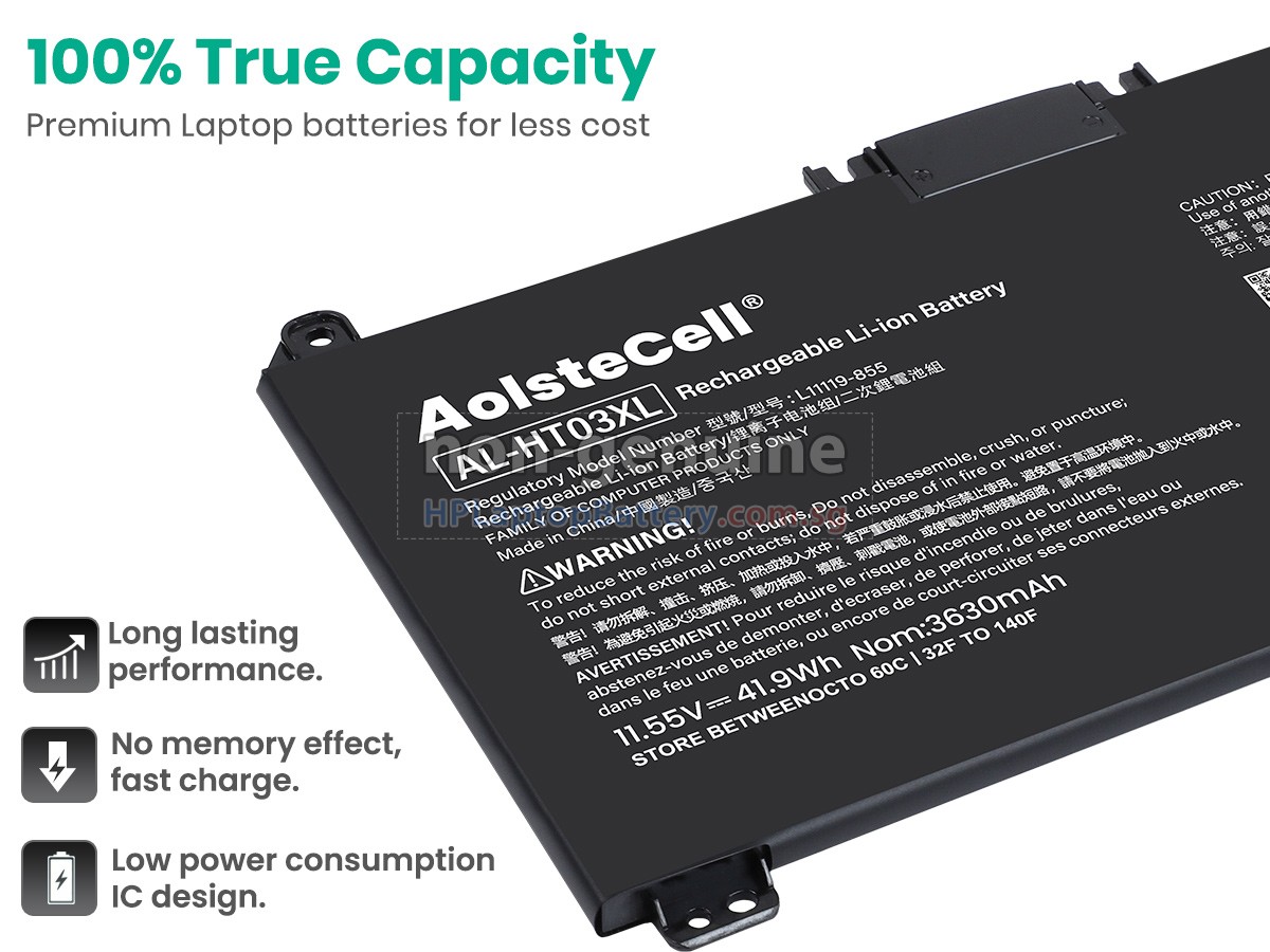 Batteria Vhbw Compatibile HP Pavilion 15g-ad100 Series | 2600mAh 14.8V Li-Ion | Sostitutiva Per Notebook