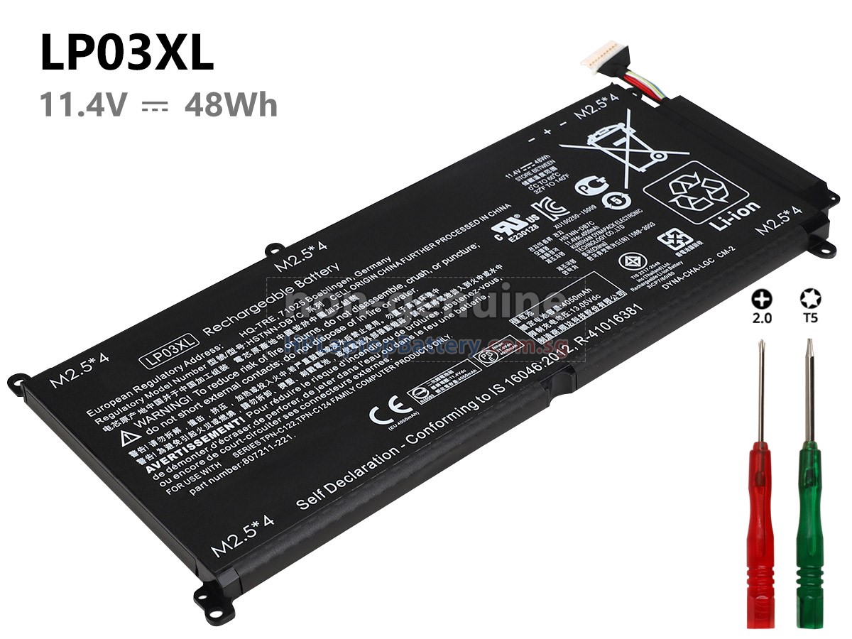 HP Envy 15-AE139TX battery replacement