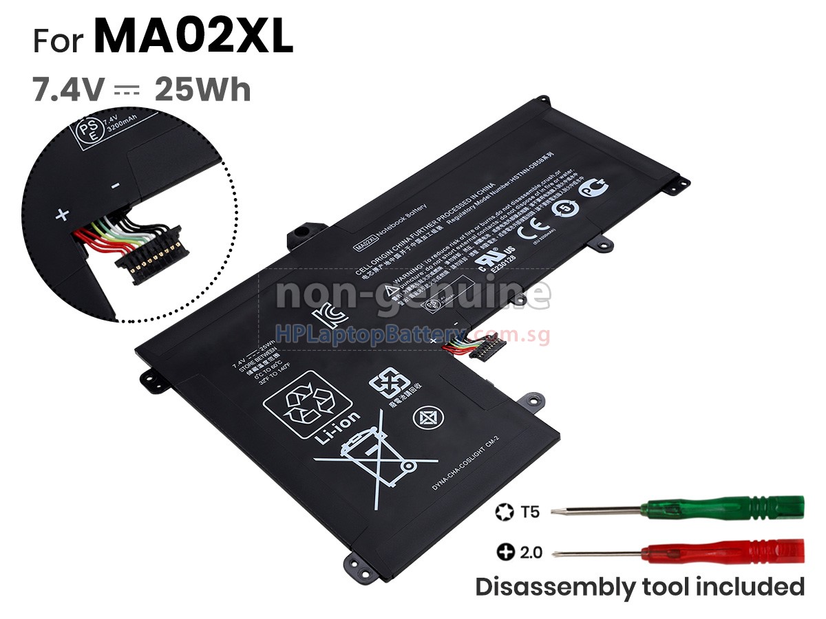 HP Slatebook 10-H040EF X2 battery replacement