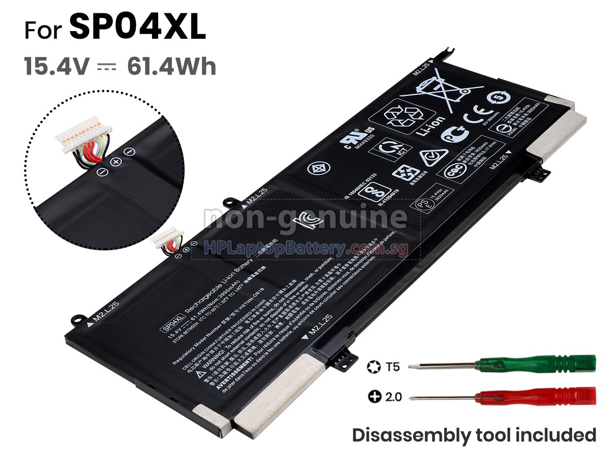 HP Spectre X360 13-AP0008CA battery replacement