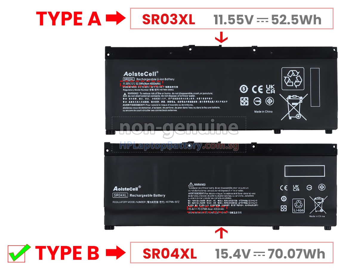 HP Omen 15-DC0008TX battery replacement