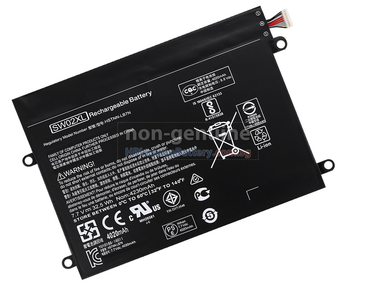 HP Notebook X2 10-P025NF battery replacement