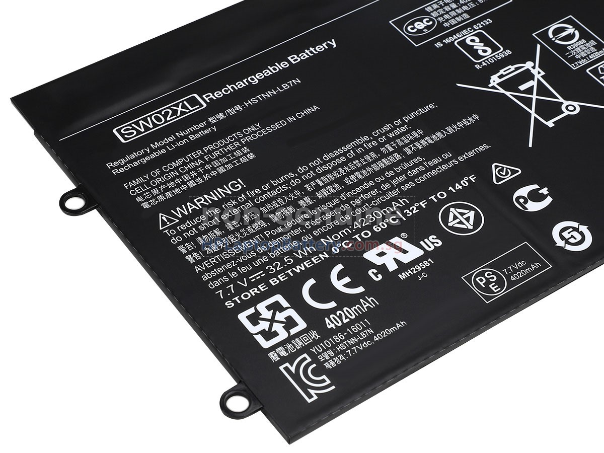 HP Notebook X2 10-P020TU battery replacement