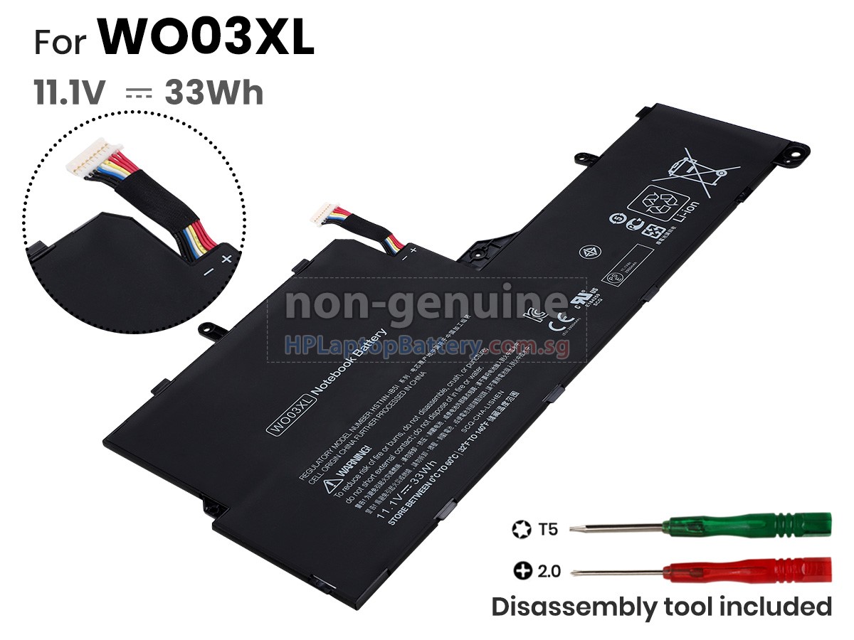 HP WR03XL battery replacement